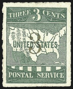 Sale 1075, Lot 1095, 1867-68 Grilled Issue and 1875 Re-Issue