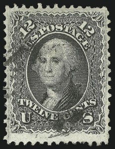 Sale 1077, Lot 105, 1867-68 Grilled Issue (Scott 79-101)