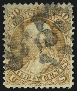 Sale 1077, Lot 108, 1867-68 Grilled Issue (Scott 79-101)