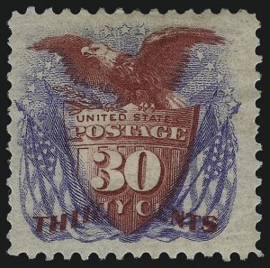 Sale 1077, Lot 134, 1875 Re-Issue of 1869 Pictorial Issue (Scott 123-133a)