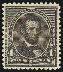 Sale 1077, Lot 165, 1890-93 Issue (Scott 219-229), 4c Dark Brown (222) Sale 1077, Lot 165, 1890-93 Issue (Scott 219-229)