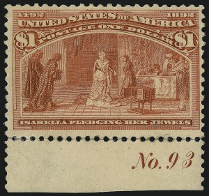 Sale 1077, Lot 175, 1893 Columbian Issue (Scott 230-245)