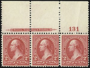 Sale 1077, Lot 187, 1894-98 Bureau Issue (Scott 246-284)
