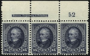 Sale 1077, Lot 190, 1894-98 Bureau Issue (Scott 246-284)