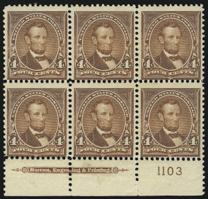 Sale 1077, Lot 203, 1894-98 Bureau Issue (Scott 246-284)