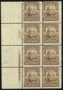 Sale 1077, Lot 218, 1898 Trans-Mississippi thru 1902-08 Issue (Scott 285-320)