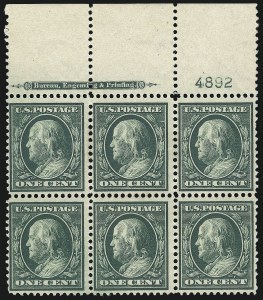 Sale 1077, Lot 240, 1904 Louisiana Purchase thru Bluish Paper (Scott 323-366)