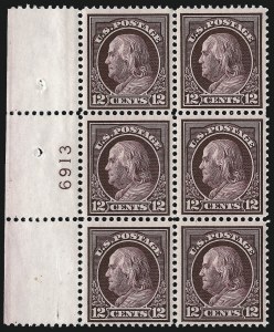 Sale 1077, Lot 256, 1912-15 Washington-Franklin Issues (Scott 405-461)