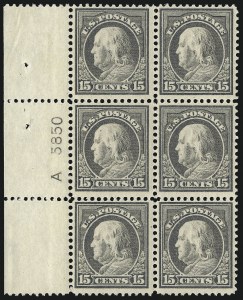 Sale 1077, Lot 258, 1912-15 Washington-Franklin Issues (Scott 405-461)
