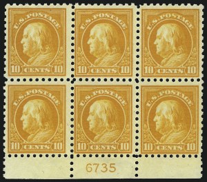 Sale 1077, Lot 267, 1912-15 Washington-Franklin Issues (Scott 405-461)
