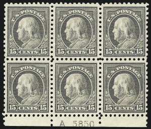 Sale 1077, Lot 269, 1912-15 Washington-Franklin Issues (Scott 405-461)