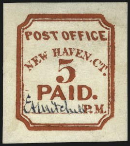 Sale 1077, Lot 28, Postmasters Provisionals