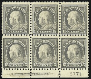 Sale 1077, Lot 291, 1916-19 Issues (Scott 462-524)