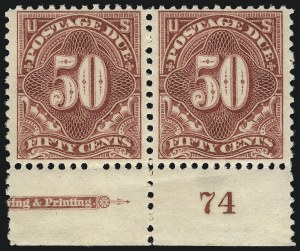 Sale 1077, Lot 408, Postage Due (J)