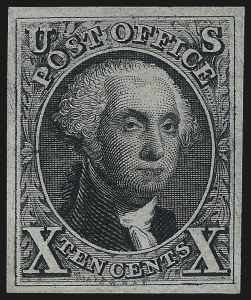 Sale 1077, Lot 41, 1847 Issue and 1875 Reproduction (Scott 1-4)