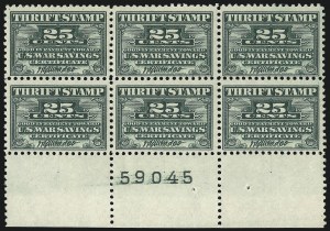 Sale 1077, Lot 561, Savings Stamps (PS, WS, TS)