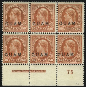 Sale 1077, Lot 585, U.S. Possessions (Cuba thru Guam)