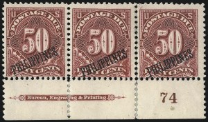 Sale 1077, Lot 594, U.S. Possessions (Philippines)