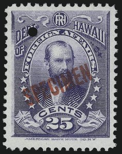 Sale 1077, Lot 767, Hawaii (Officials)