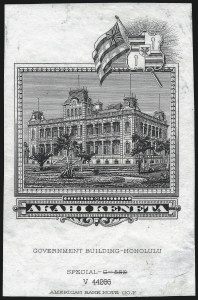 Sale 1077, Lot 783, Hawaii (Postal Card Essays and Proofs)