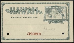 Sale 1077, Lot 790, Hawaii (Postal Card Essays and Proofs)