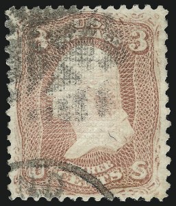 Sale 1077, Lot 93, 1867-68 Grilled Issue (Scott 79-101)