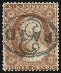 Sale 1078, Lot 102, 1c-90c 1857-60 Issue (Scott 19-39)