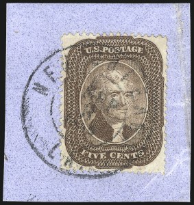 Sale 1078, Lot 107, 1c-90c 1857-60 Issue (Scott 19-39)