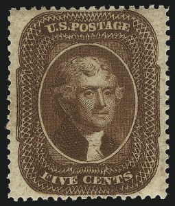 Sale 1078, Lot 110, 1c-90c 1857-60 Issue (Scott 19-39)