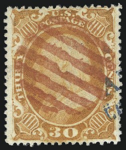 Sale 1078, Lot 128, 1c-90c 1857-60 Issue (Scott 19-39)