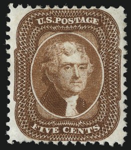 Sale 1078, Lot 140, 1875 Reprint of 1857-60 Issue (Scott 40-47)