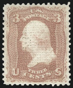 Sale 1078, Lot 193, 1867-68 Grilled Issue and 1875 Re-Issue (Scott 79-111)