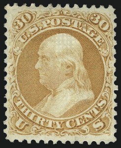 Sale 1078, Lot 204, 1867-68 Grilled Issue and 1875 Re-Issue (Scott 79-111)