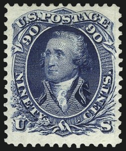 Sale 1078, Lot 218, 1867-68 Grilled Issue and 1875 Re-Issue (Scott 79-111)