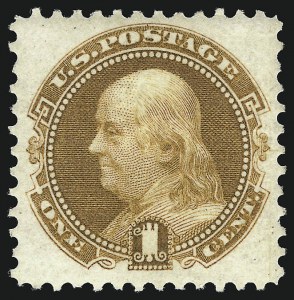 Sale 1078, Lot 249, 1875 Re-Issue of 1869 Pictorial Issue (Scott 123-132), 1c Buff, Re-Issue (123) Sale 1078, Lot 249, 1875 Re-Issue of 1869 Pictorial Issue (Scott 123-132)