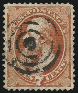 Sale 1078, Lot 273, 1870 National Bank Note Co. Grilled Issue (Scott 134-144)