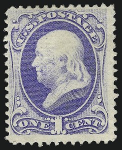 Sale 1078, Lot 280, 1870 National Bank Note Co. Grilled Issue (Scott 134-144)