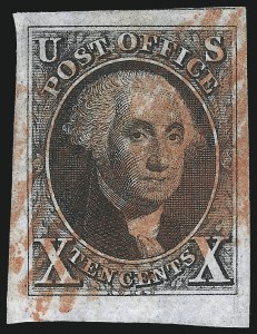 Sale 1078, Lot 45, 10c 1847 Issue, 1875 Reproduction of 1847 Issue (Scott 2-4)