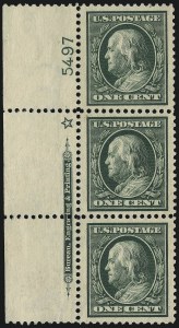 Sale 1078, Lot 486, 1908-15 Washington-Franklin Issues