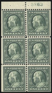 Sale 1078, Lot 491, 1908-15 Washington-Franklin Issues