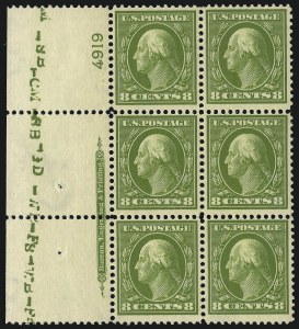 Sale 1078, Lot 494, 1908-15 Washington-Franklin Issues