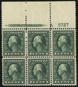 Sale 1078, Lot 510, 1912-23 Washington-Franklin Issues