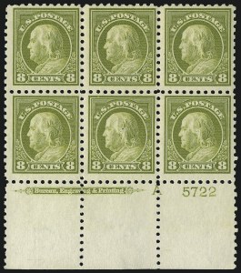 Sale 1078, Lot 520, 1912-23 Washington-Franklin Issues