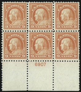 Sale 1078, Lot 527, 1912-23 Washington-Franklin Issues