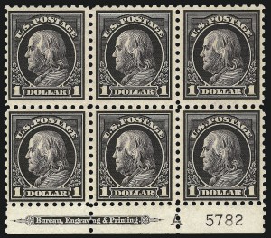 Sale 1078, Lot 542, 1912-23 Washington-Franklin Issues