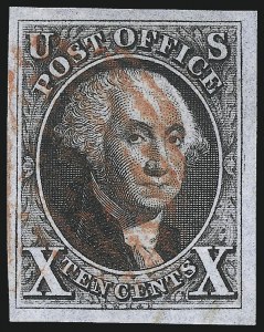 Sale 1078, Lot 55, 10c 1847 Issue, 1875 Reproduction of 1847 Issue (Scott 2-4)