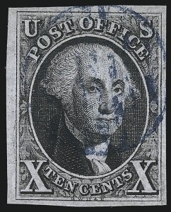 Sale 1078, Lot 56, 10c 1847 Issue, 1875 Reproduction of 1847 Issue (Scott 2-4)