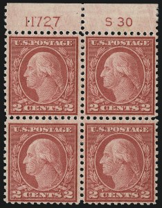 Sale 1078, Lot 589, 1912-23 Washington-Franklin Issues, cont.