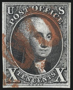 Sale 1078, Lot 60, 10c 1847 Issue, 1875 Reproduction of 1847 Issue (Scott 2-4)