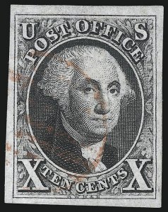 Sale 1078, Lot 63, 10c 1847 Issue, 1875 Reproduction of 1847 Issue (Scott 2-4)